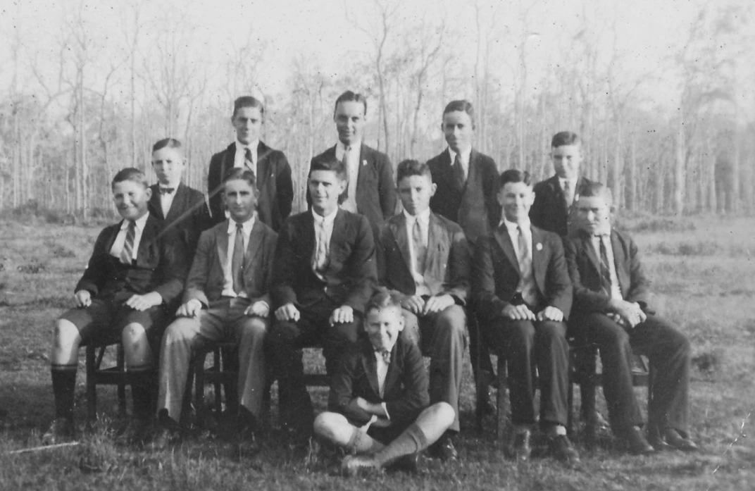 Abergowrie College Whole School photo 1934 Image